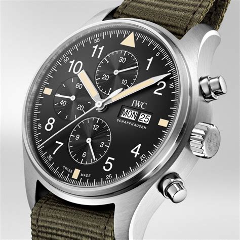 iwc military watch|iwc pilot chronograph watch.